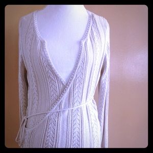 WRAP AROUND SWEATER LARGE BY ANN TAYLOR NEW